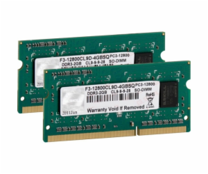 SO-DIMM 4 GB DDR3-1600 (2x 2 GB) Dual-Kit, Arbeitsspeicher