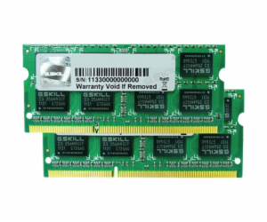 G.Skill SO-DIMM 8 GB DDR3-1600 (2x 4 GB) duální sada, RAM