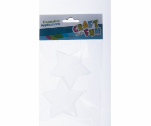 Craft with Fun ORNAMENT BN PLAST STAR 7,5CM 2KS CF PBH 12...