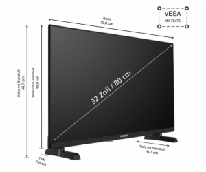 Telefunken XF32TO750S, LED televize