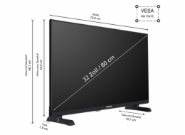 Telefunken XF32TO750S, LED televize