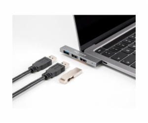 DeLOCK 3portový tenký USB hub s USB Type-C