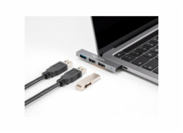 DeLOCK 3portový tenký USB hub s USB Type-C