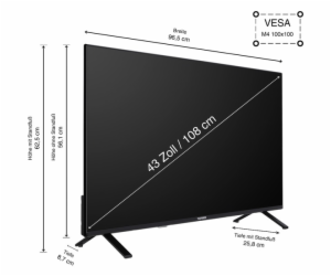 Telefunken XF43TO750S, LED televize