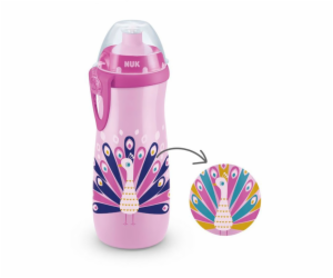 Dětská láhev NUK Sports Cup Disney Peacock 450 ml