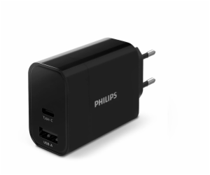 Philips High Power Dual Charger 30W 1 USB-A + USB C