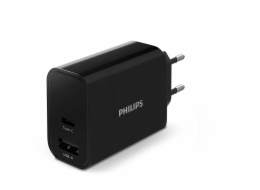 Philips High Power Dual Charger 30W 1 USB-A + USB C