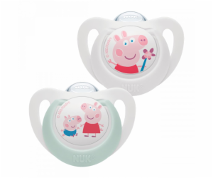 Dudlík NUK Star Peppa Pig 0-6 m 2 ks