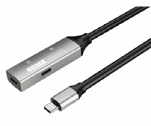 PREMIUMCORD USB-C repeater a prodlužovací kabel Male-Fema...