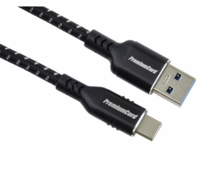 PREMIUMCORD Kabel USB-C na USB 3.0, 5Gbit/s, 1m