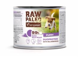 RAW PALEO Duoprotein Duck & Boar Puppy - vlhké krmivo pro psy - 200g