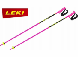 Leki  STICKS RACING KIDS růžová/žlutá 100