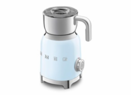 BAZAR - Smeg MFF11PBEU napěňovač mléka, 500 W, 600 ml, horká čokoláda / mléko, lehká pěna, pastelově modrý - opraveno