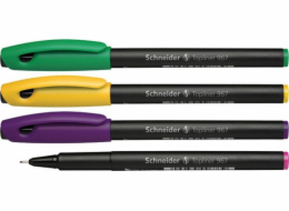 Schneider Sada jemných linerů SCHNEIDER Topliner 967, 0,4 mm, přívěsek, mix barev