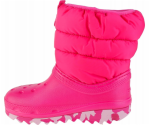 Crocs Crocs Classic Neo Puff Boot Dětské 207684-6X0 Růžov...