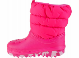 Crocs Crocs Classic Neo Puff Boot Dětské 207684-6X0 Růžové 38/39