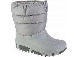 Crocs Crocs Classic Neo Puff Boot Kids 207684-007 šedá 28/29