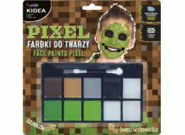 Derform Face maluje 8 barev s doplňky Pixel