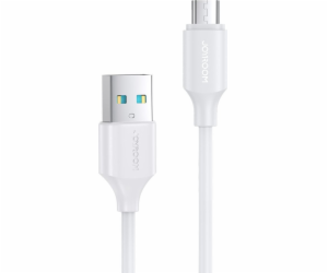 Joyroom USB -A - microUSB 0,25 m bílý kabel