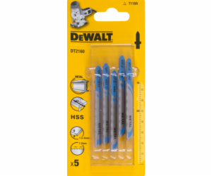 Dewalt Listy do skládačky typ T HSS76x50mm 5 ks. na kov (...