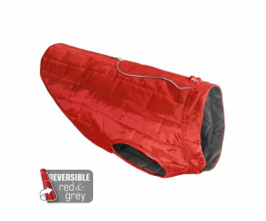 Kurgo® Loft Nepromokavá bunda pro psy Chili Red/Charcoal XS