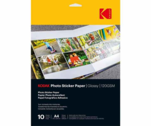 Kodak Photo Sticker Paper Gloss 120gsm A4x10 (3510645)