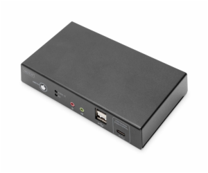 DIGITUS KVM-Switch 2-Port 4K30Hz,USB-C/USB/HDMI in/out