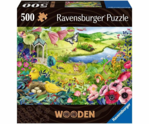 Dřevěné puzzle Divoká zahrada