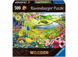 Dřevěné puzzle Divoká zahrada