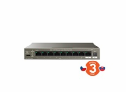 Tenda TEG1110PF-8-102W 9xRJ45 1xSFP Gigabit Switch 8xPoE 802.3af/at, 10/100/1000Mbps