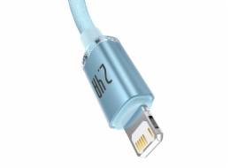 Kabel USB do iP Baseus Crystal Shine, 2.4A, 1.2m (niebieski)