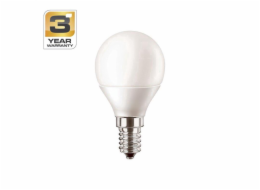 Žárovka, STANDART, LED, P45, 4,9W, E14, 4000K, 470lm, matná