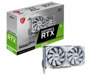 MSI GeForce RTX 3050 Ventus 2X XS WHITE 8G OC, grafická k...