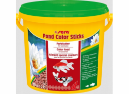 Sera Pond Color Sticks 3.800 ml, granule - krmivo zvýrazňující barvu pro jezírkové ryby