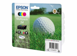 Epson 34 Multipack - 4-balení - černá, žlutá, azurová, purpurová - originální - blistr s RF / akustickým alarmem - inkoustová cartridge - pro WorkForce Pro WF-3720DWF, WF-3725DWF