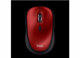 TRUST myš Yvi+ Wireless Mouse Eco Red, červená