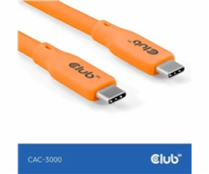 Club3D Kabel USB-C 4.0, 20Gbps, 4K60Hz, PD 240W, 2m, oran...