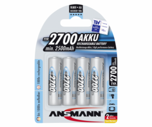 1x4 Ansmann Aku 2700 Mignon AA 2500 mAh