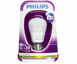 Žárovka Philips LED kapka E27 4W, matná, teple bílá