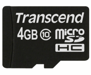 Transcend MicroSD karta SDHC 4GB Class 10