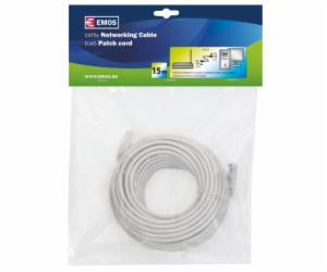 Kabel EMOS RJ-45 M, RJ-45 M, 15m, šedý S9127