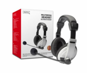 DIGITUS Stereo Multimedia Headset mit Mikrofon 1,8m