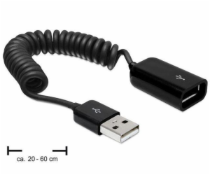 Delock kabel USB 2.0, prodlužovací, samec/samice, kroucen...