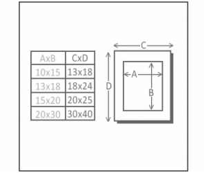 Deknudt S66KF2 P1          20x30 drevo cerna s Passepartout