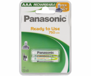 1x2 Panasonic aku NiMH Micro AAA 750 mAh Ready to Use DECT