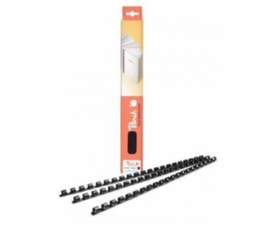 PEACH vazací hřbet Binding Combs 21 Rg A4 6mm, černý, pla...