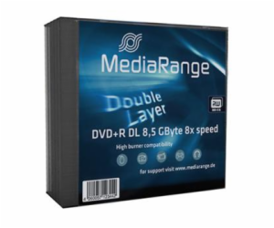 MEDIARANGE DVD+R 8,5GB 8x Dual Layer slimcase 5ks