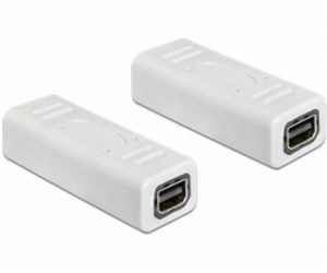 Delock adaptér Displayport mini samice / samice, bílá