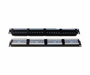 DATACOM Patch panel 24p. CAT6 1U,4x6 LSA, UTP, 19"