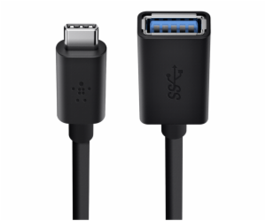 Belkin USB 3.0 Buchse 5GBit/s USB-C na USB-A 14 cm cerna